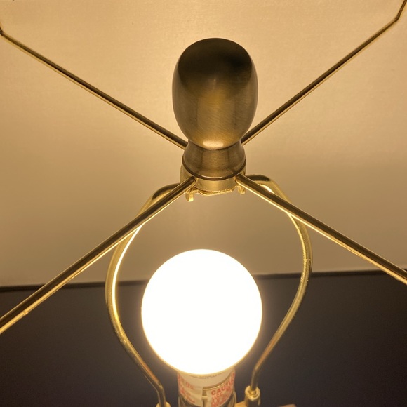 COPY - Modern, Contemporary Crystal and Antique Brass Table Lamp with Black Sha… - Picture 3 of 10